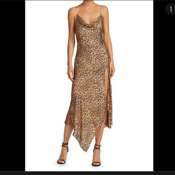 Alice+Olivia Harmony leopard print slip dress US M | 6 - Picture 2 of 7